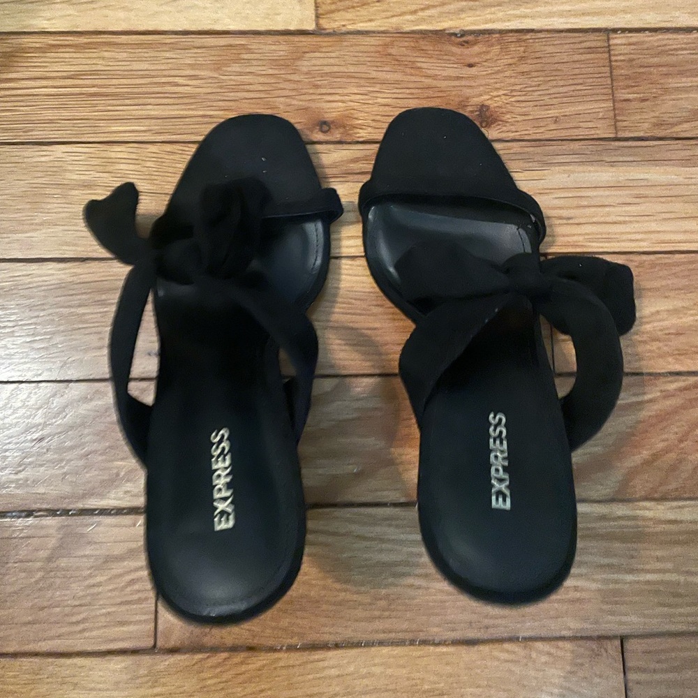 Express Bow Strap Heels